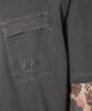 MANIAMASS Garment Dyed Cut-Out Detail Short Sleeve T-Shirt (Tomi B)