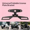 Motorcycle Parts Modification Universal Foldable Taillight Bracket License Plate Light License Plate Light Fixing Bracket 1Pc