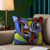 Picasso Abstrakte Kunst Malerei Kissenbezug Plüschstoff Weicher Kissenbezug Beidseitiger Druck Sofakissenbezug Überwurf