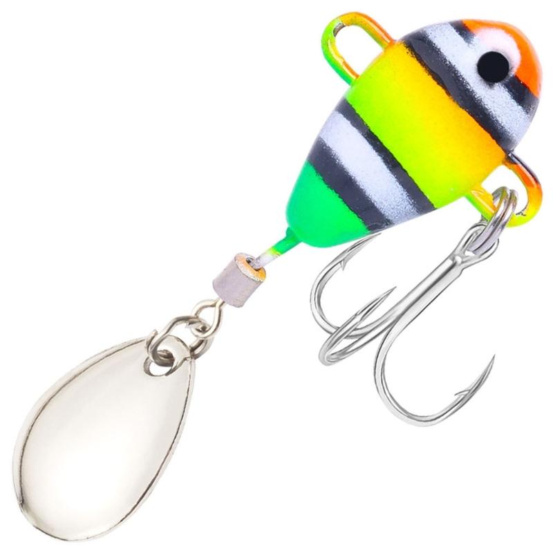 5cm 11.4g VIB Baits Sinking Lures Fishing Lures Walleye Jigging Baits Fishing Tackle Fishing Spoon with Hook