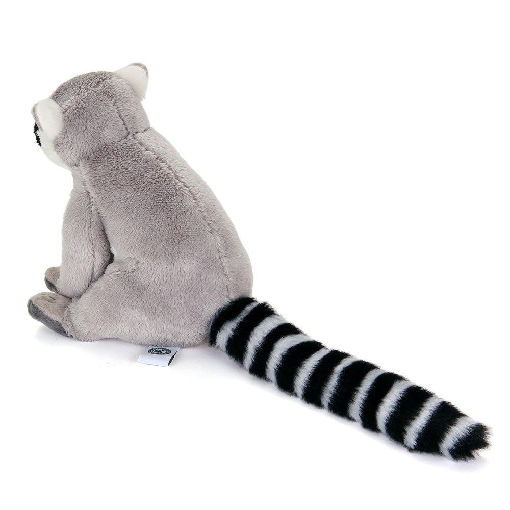 Carolata Lemur Plush Toy Realistic Animal Toy Doll Gift Present Birthday Christmas Present Ring-Tailed (Sitting Series/Soft Touch) (Twice Tested) /