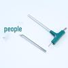 3-in-1 T-Handle Allen Wrench with Plastic Handle - Multi-Functional Flat Head Hex Tool