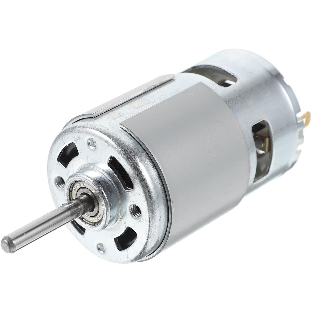 24V 775 Dc Motor Mini Electric Gear Motor High Power Output DIY Projects Long Shaft Bearings Durable Cylindrical