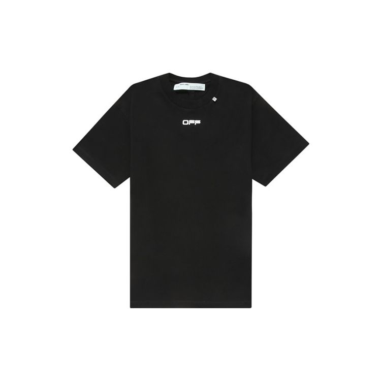Off-White Caravaggio Arrow T-Shirt Black Men Tops OMAA038S201850041088