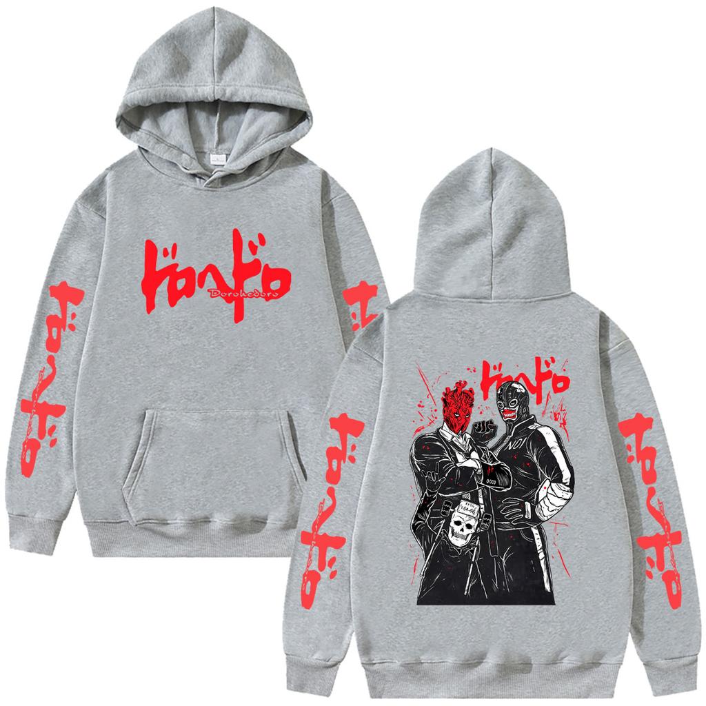 Anime Dorohedoro Noi Shin Hoodie Cool Kaiman Gothic Horror Hooded Sweatshirt Men Women Manga Oversized