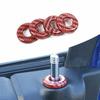 4x Door Lift Bolt Lock Pin Trim For Dodge RAM 2010+ Red Carbon Fiber Accessories