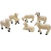 Miniature Garden Figurines Garden Sheep Statues Outdoor Decor Garden Art Outdoor for Fall Winter Garden Decor