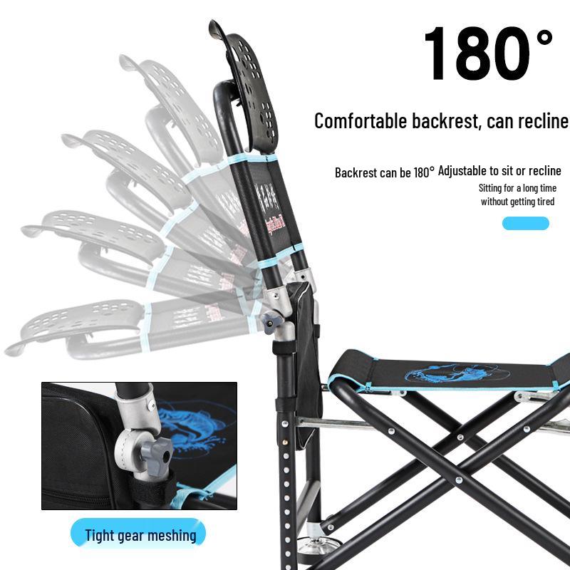 E2 Multifunctional Folding Reclining Fishing Chair and Stool