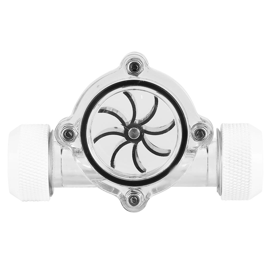 G1Celsius4  Thread Port Female to Female   Meter Indicator for PC Water Cooling 8 Impellers(Black)