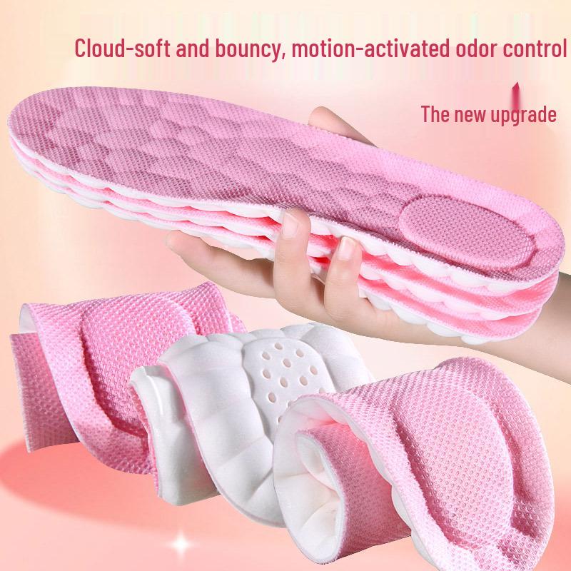 Military Training Comfort Insoles – Soft, Breathable, Odor-Resistant for Men & Women. Perfect for Summer Sports with Step-On Comfort.