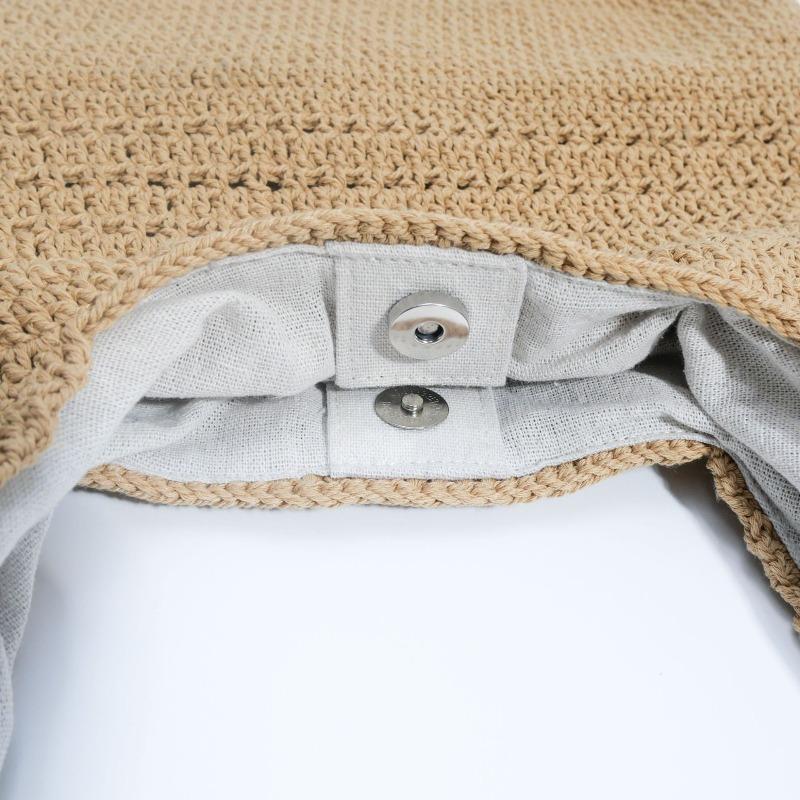 New Shoulder Straw Bag Versatile Hand-woven Bag Women's Large-capacity Tote Bag Seaside Vacation Beach Bag