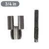 PVC Pipe Threader With 3 Dies 1/2" 3/4" 1" Thread Maker Tool Electric Drill Compatible Kit