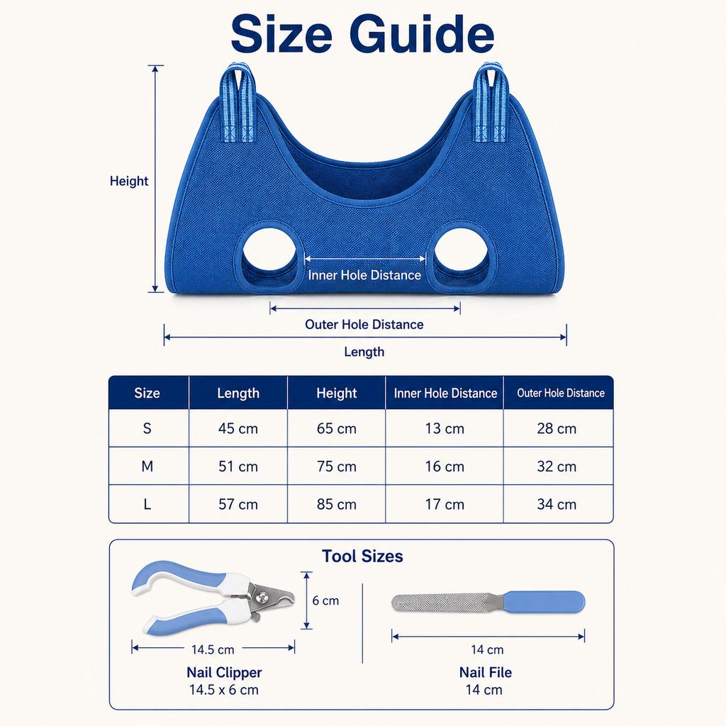Cat Dog Grooming Hammock Pet Nail Clipping Suspension Restraint Bag Breathable Anti Scratch Grooming Helper Tool Adjustable Kit