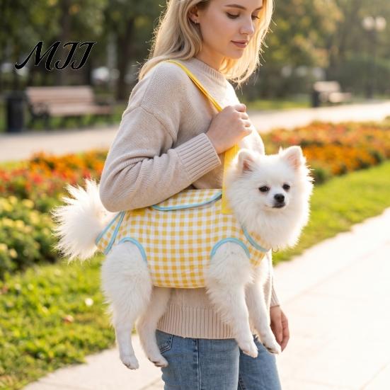 Pet Carrier for Small Pets Crossbody Carrier, Dog Sling with Four Leg Holes, Breathable Portable Handbag Adjustable Strap Dogs Cats Lightweight