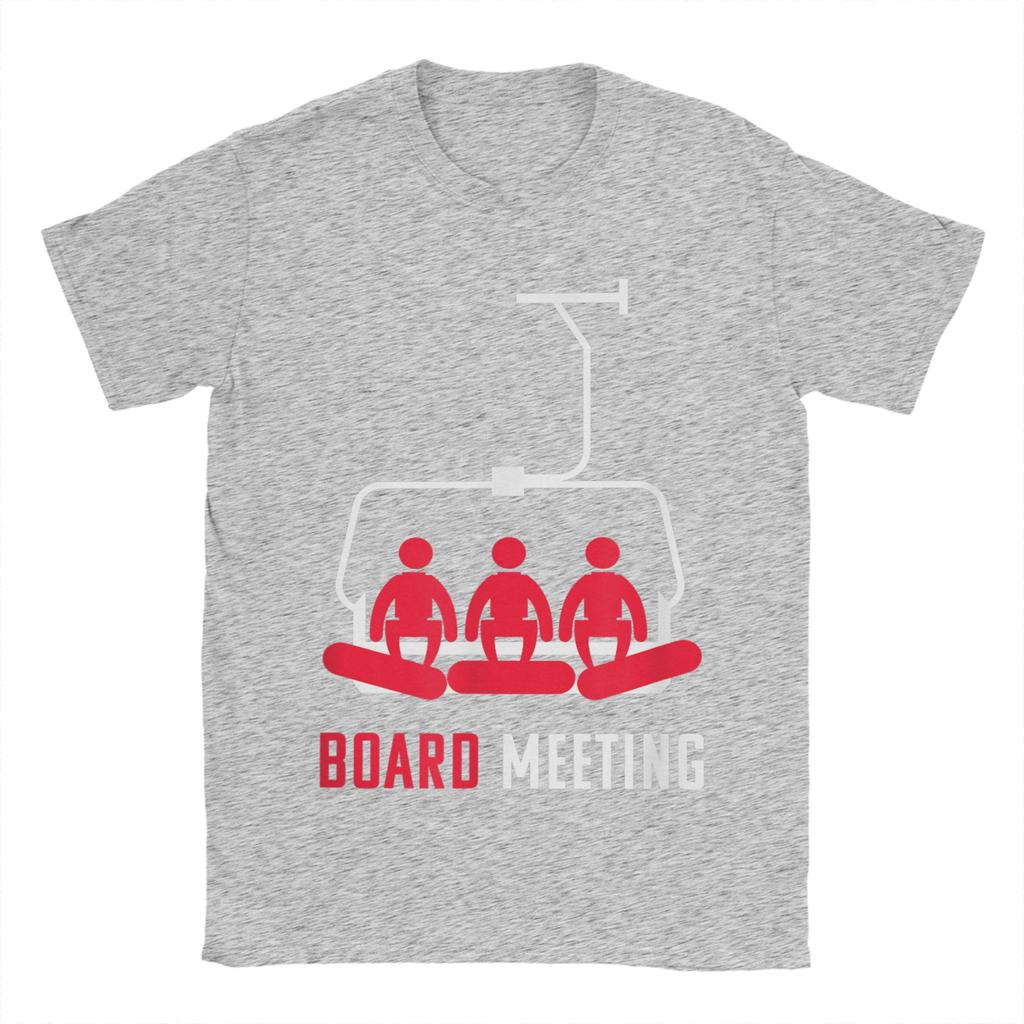 Snowboard Board Meeting T-Shirt Sommer Baumwoll-T-Shirts Für Unisex Trendiger Aufdruck T-Shirt Kurzarm Y2K Lustiges Oberteil Shirts