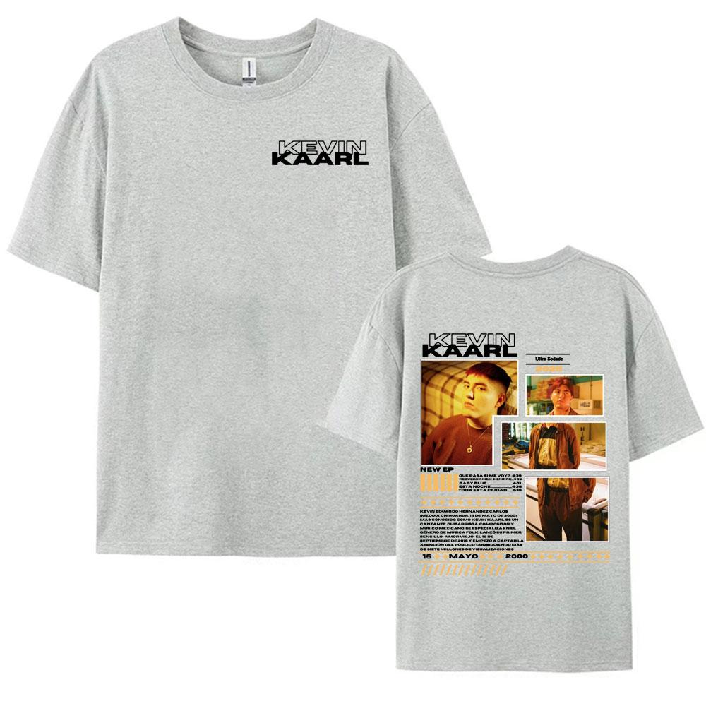 Rapper Kevin Kaarl Ultra Sodade Tour 2025 Cover T Shirt Men Women Fashion Cotton T Shirts Hip Hop Short Sleeve Oversized Tshirt