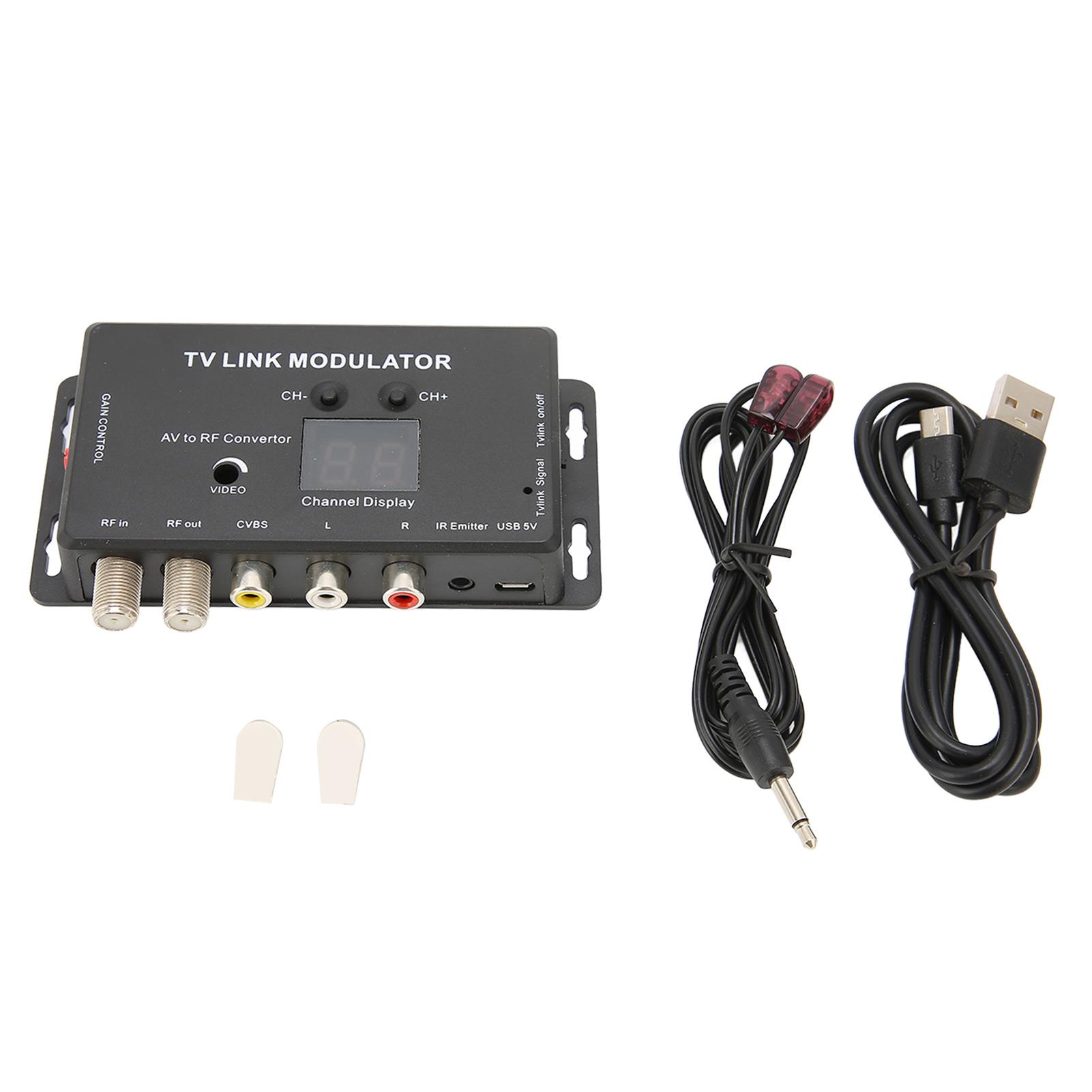 

Модулятор TV Link TM70RG с поддержкой PAL NTSC, регулируемым выходным усилением, многофункциональный электронный UHF