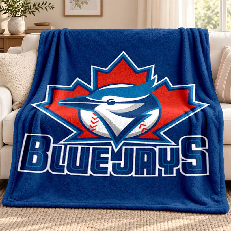 Blue Jays Academy Decke Flanelldecke Weiche Gemütliche Plüschdecke für Sofa Bett Leichte Heimdekoration Outdoor Camping