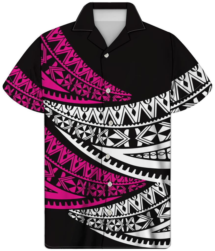 Hawaii short-sleeved Cuban collar 1116 European and American men's clothing octopus hand-painted splashing ink 1D printing summer new models
