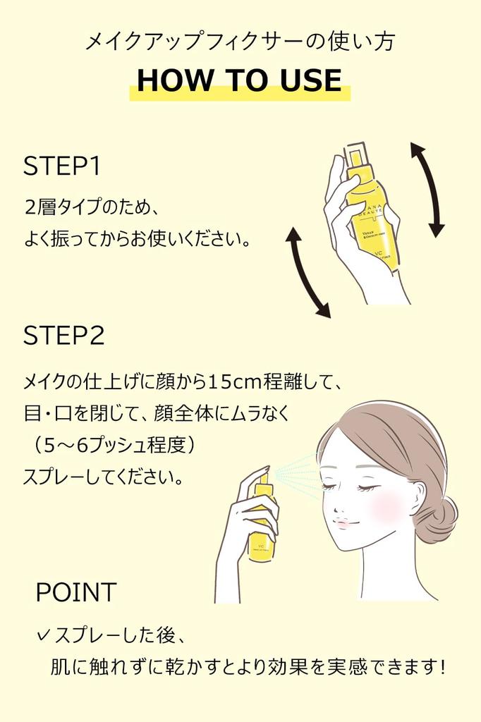 KEANA BEAUTE Meishoku Makeup Fixer Pore Fixer Vitamin Prevents Pore Sebum and Makeup Made In Japan Mist, VC, 85ml, C, Cleansing, Breakdown, Shine,