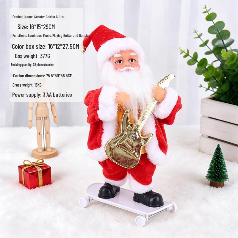 Electric Climbing Ladder Santa Claus Toy for Kids' Christmas Decoration