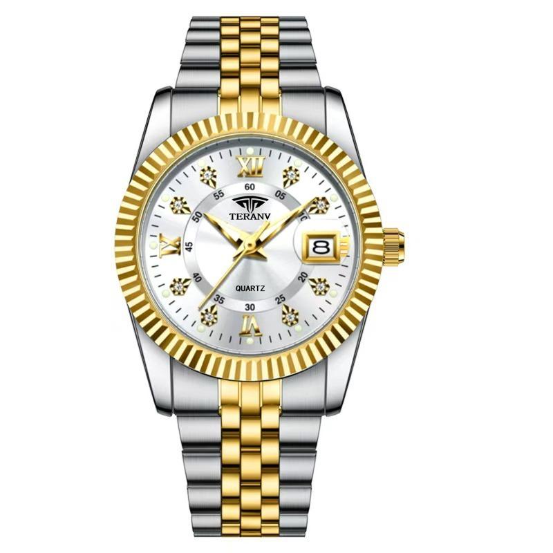 Men's Watch Calendar Fashion Casual Steel Belt Quartz Watch