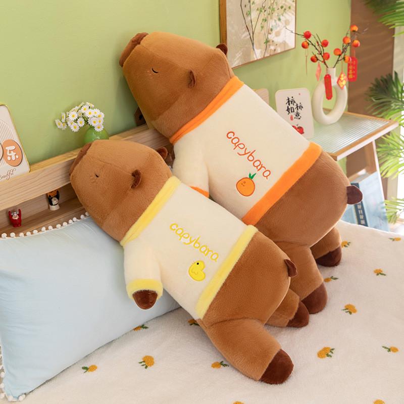 Plush Party Capybara Toy Cute Cartoon Sofa Pillow Girls Bed Sleeping Doll Gift