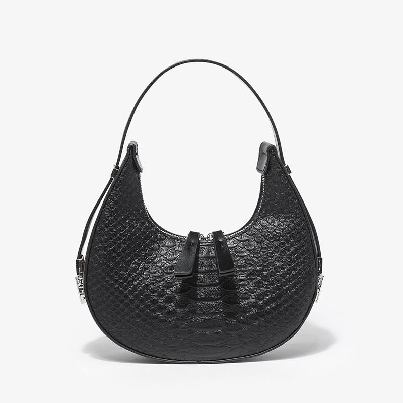 IELGY Сумка-полумесяц с крокодиловым узором — фото 4