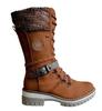 High Quality Women's Boots Warm Women Snow Boot Non-slip Mid-calf Boots Knitted Winter Women Shoes Low Heel Botines Para Mujeres
