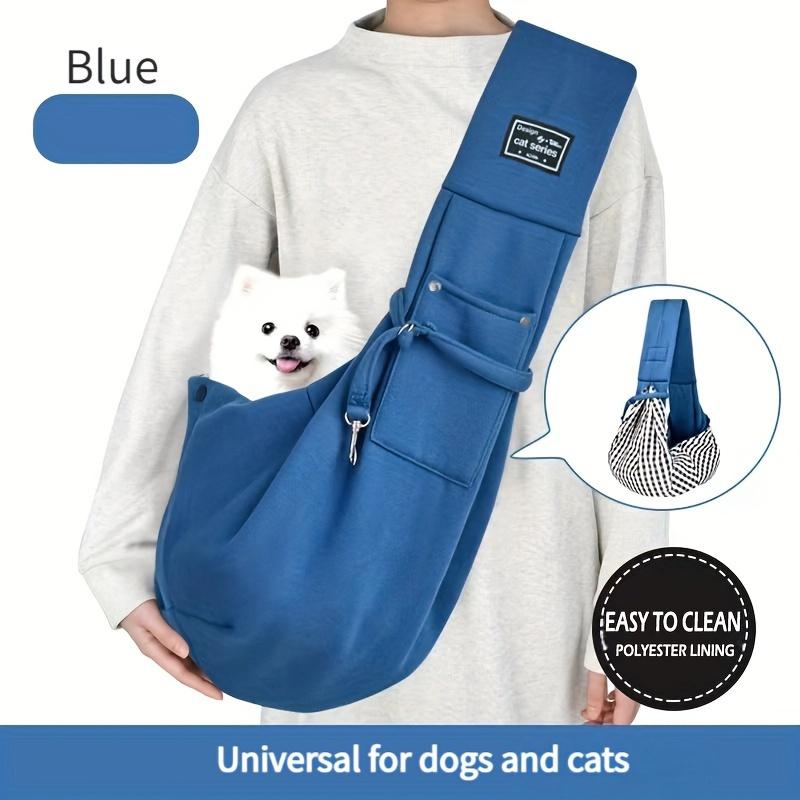 

Soft polyester pet sling strap for cats and small dogs - Comfortable outdoor travel bag with adjustable shoulder straps