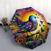 1pc Colorful Bird Illustration Folding Umbrella | Elegant Design, Fashionable Accessory, Durable Construction, Sturdy Ribs yy251107045