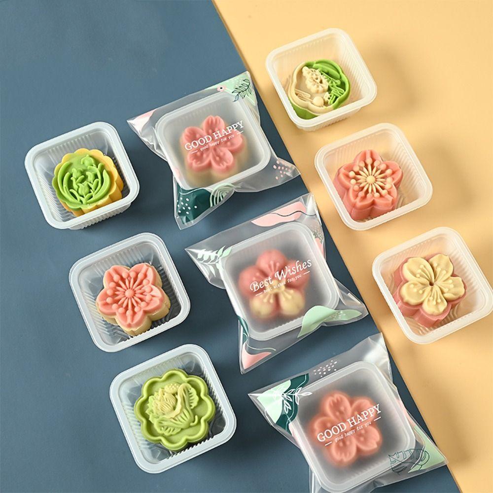 100pcs Frosted Mooncake Packaging Bag Moisture-proof Handmade Gift Bag  DIY Baking