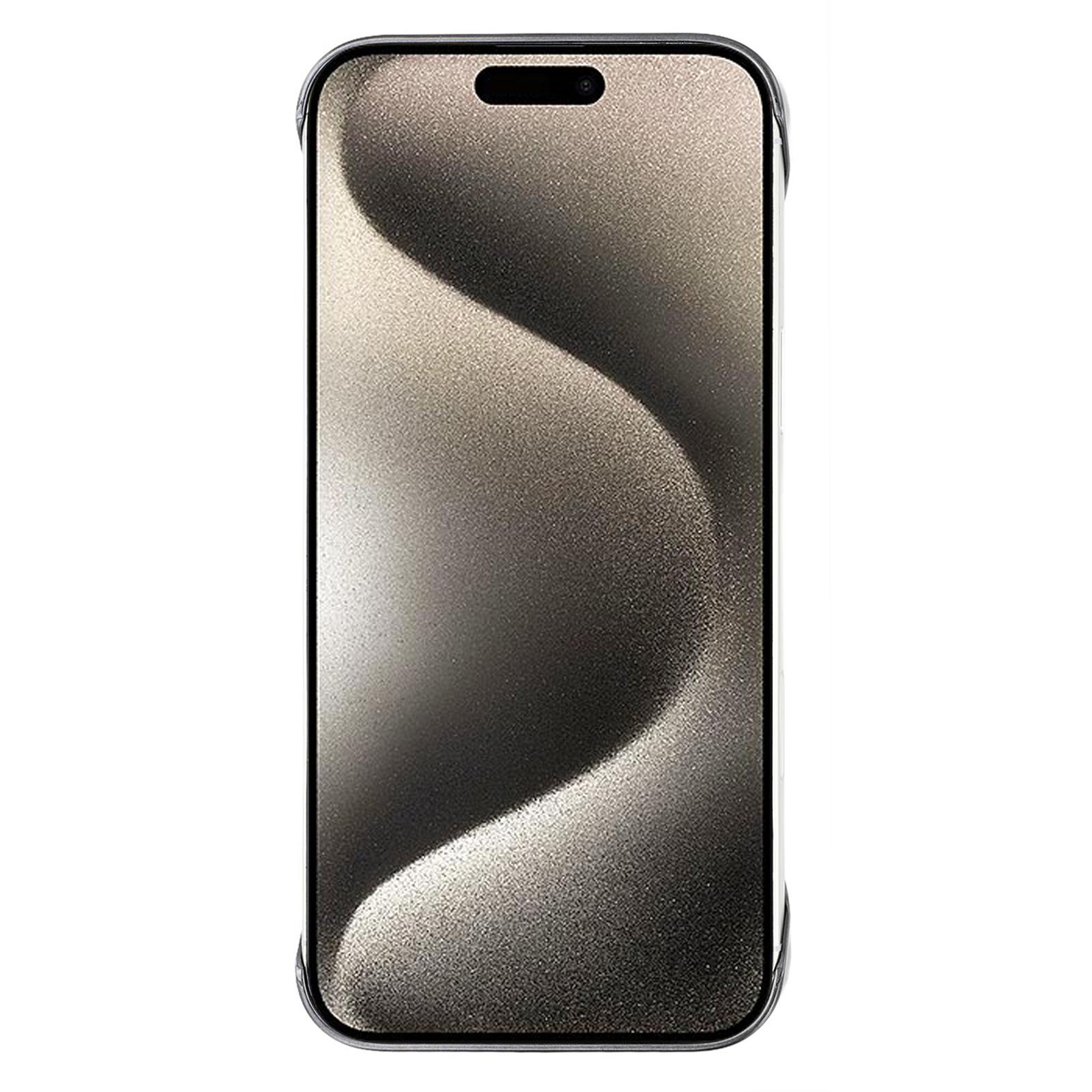 

KIGC For iPhone 15 Pro Max Magnetic Case Electroplating PC+PU Phone Back Cover Black