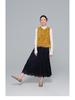 Velvet Hollow Hem A-line Cake Skirt - Women's Slimming Autumn/Winter 2025