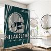 1Pc Baseball Sport Print Waterproof Shower Curtain Shower Partition Privacy Hanging Curtain With 12 Hooks Multiple Sizes