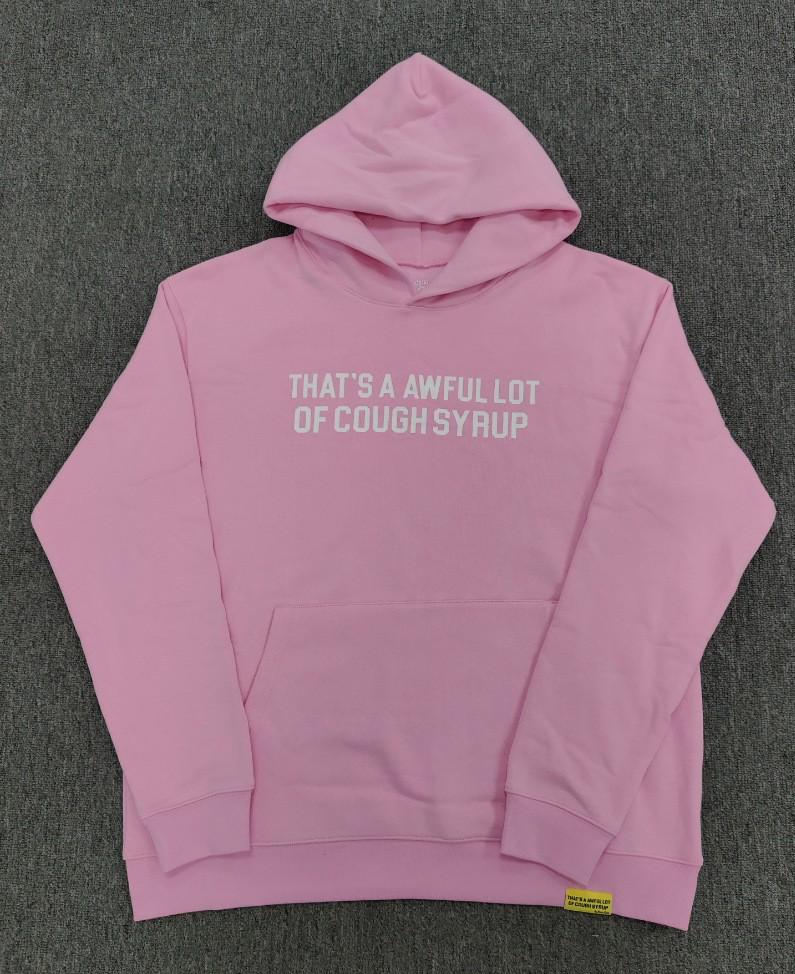 "That's an Awful Lot of Cough Syrup" Anime Print Hoodie for Men - Trendy Brand Original Label.