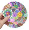 50 Mandala Sticker Pack for Notebooks, Skateboards, Water Bottles, Luggage, and More