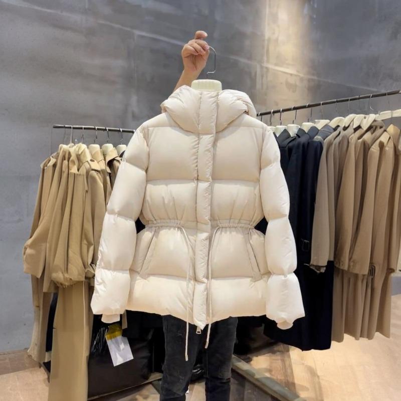 Women S A Line Hooded Thick Cotton Coat Slim Fit Winter Casual Outerwear