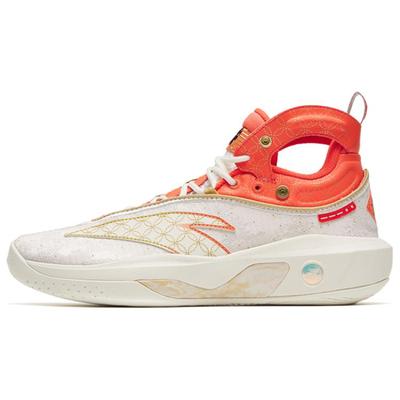 KT8 Cushioning Anti-Slip And Wear-Resistant High-Top Basketball Shoes Red White Sneakers 112311101-3
