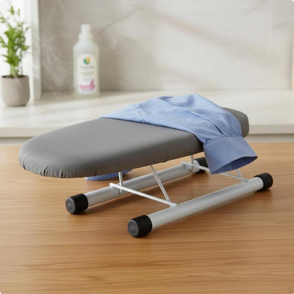 Sleeve Ironing Board Foldable Tabletop Space Saving Laundry Accessory for Students,