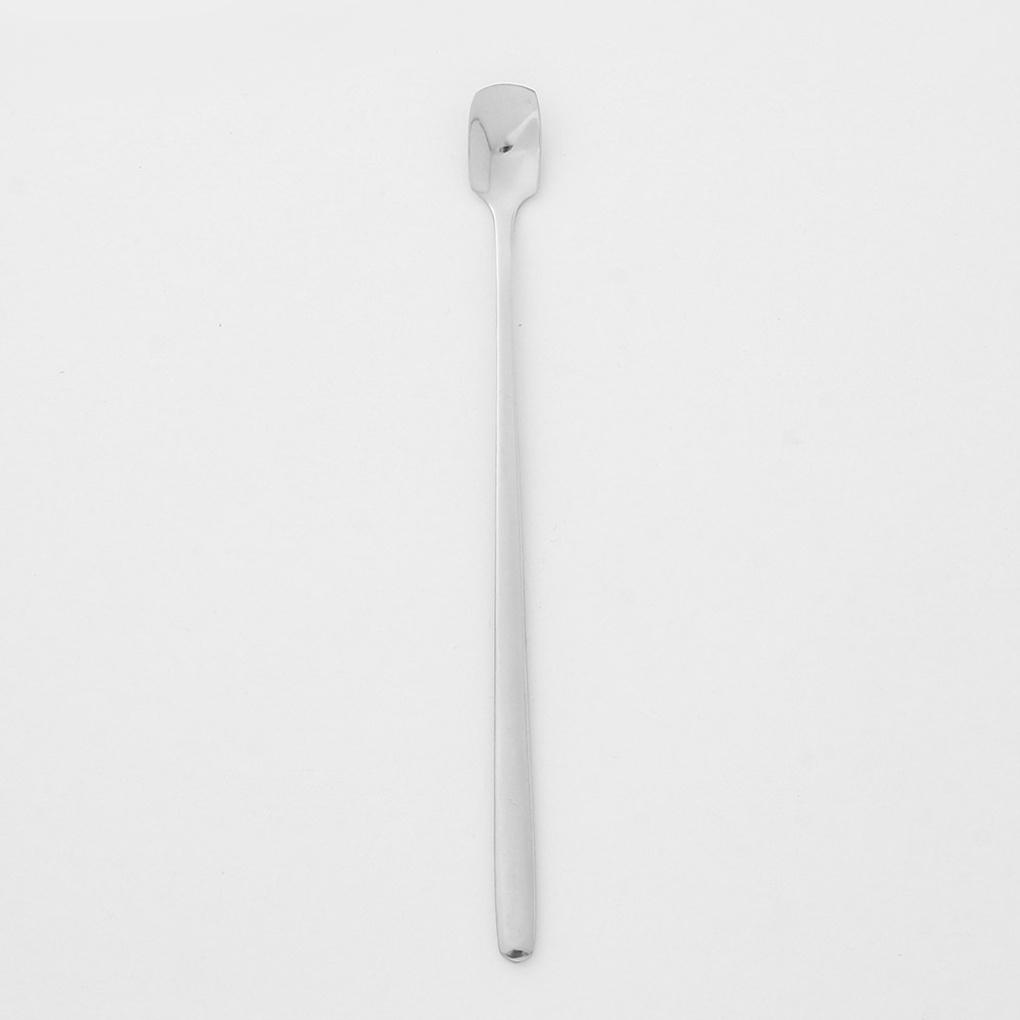 Ancafe Square Long Teaspoon Dessert Parfait Stainless Steel Mudler
