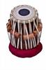 Hand Carved Brass Tabla Set with Sheesham Wood Dayan | Indian Classical Music Instrument with Carry Bag
