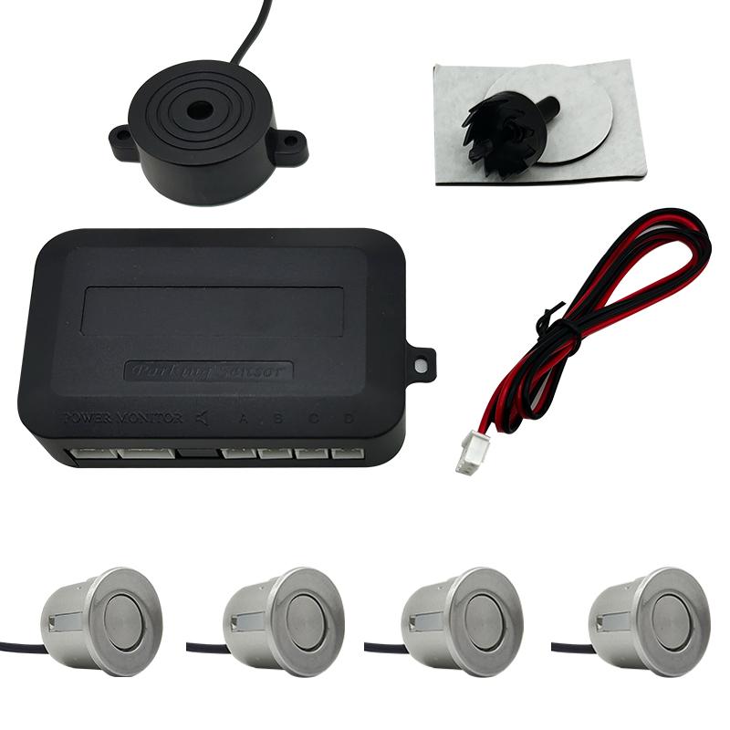 12V 22mm Car Parking Sensor Kit Universal 4 Buzzer Reverse Backup Radar Sound Alert Indicator Probe System