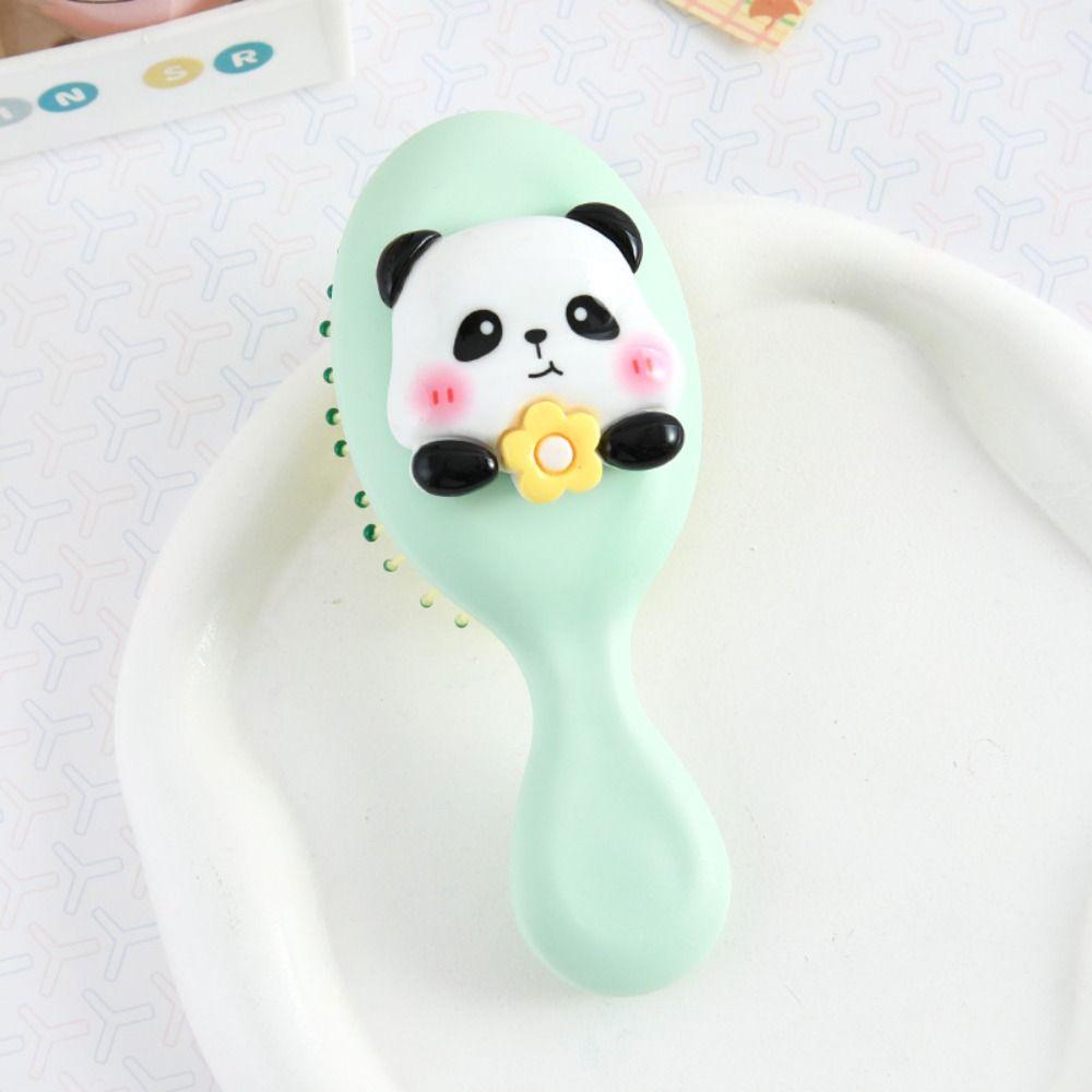 Kawaii Cartoon Animal Airbag Hair Comb Durable Makeup Tool Massage Comb Cute Anti Static Panda Hair Brush Travel