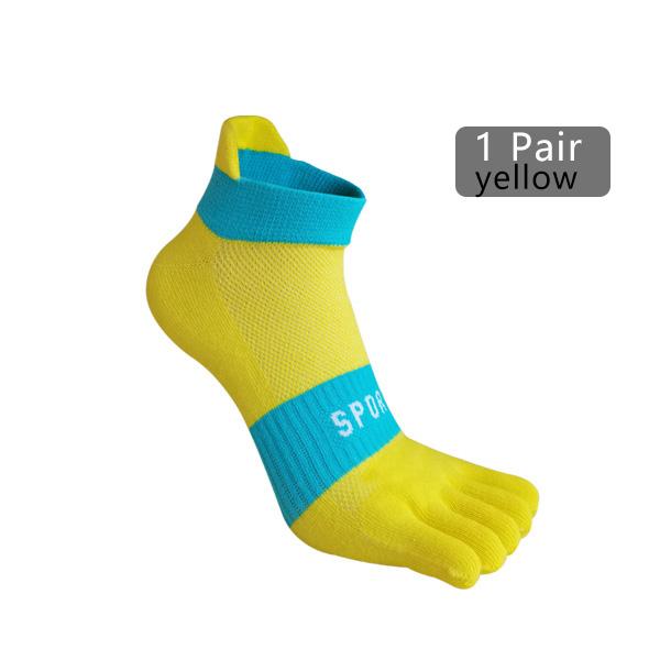 

1/5 пары мужских носков до щиколотки с 5 пальцами, сетчатые, дышащие, компрессионные, впитывающие пот, носки с мелким носком для фитнеса, походов, спорта, лодок EU39-44