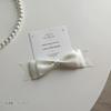 White Satin Bow Brooch Tie for Shirts & Dresses - Lolita Style Accessories