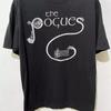 Vtg The Pogues Heavy Cotton Black T Shirt Full Size For Unisex Tr224