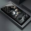 Black flower  Phone Case glass phone case for Samsung Galaxy S26 22 23 24 25 PLUS S21 22 23 24 25 ULTRA