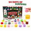 Christmas Advent Calendar for Adults, Cute Surprise Sensory Toy Set, Holiday Party Gift Box