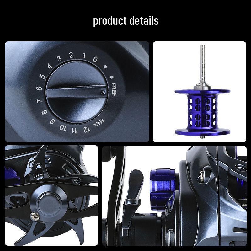 Ultralight Anti-Backlash Low Profile Blackfish Lure & Raft Fishing Reel